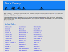 Tablet Screenshot of bikeacentury.com